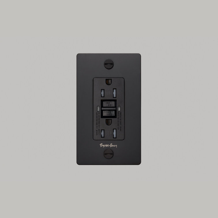 Buster + Punch 1G Duplex GFCI Outlet / With Logo Wayfair